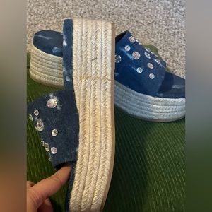 Denim miu miu sandals